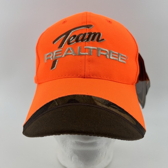 Realtree Other - Team‎ Realtree Strapback Hat Neon Orange / Camo Hunting New NWT